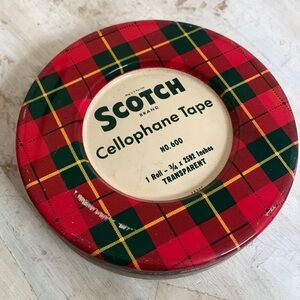 Vintage Scotch‎ Electrical Tape No.600 Tin / Stash. Mid-Century. Minnesota USA
